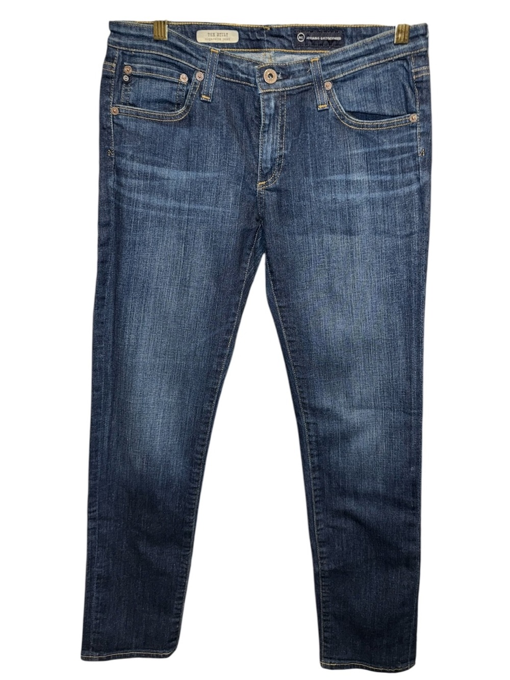 AG Adriano Goldschmied the Stilt cigarette Women’s Skinny Jeans Blue Denim 29 R